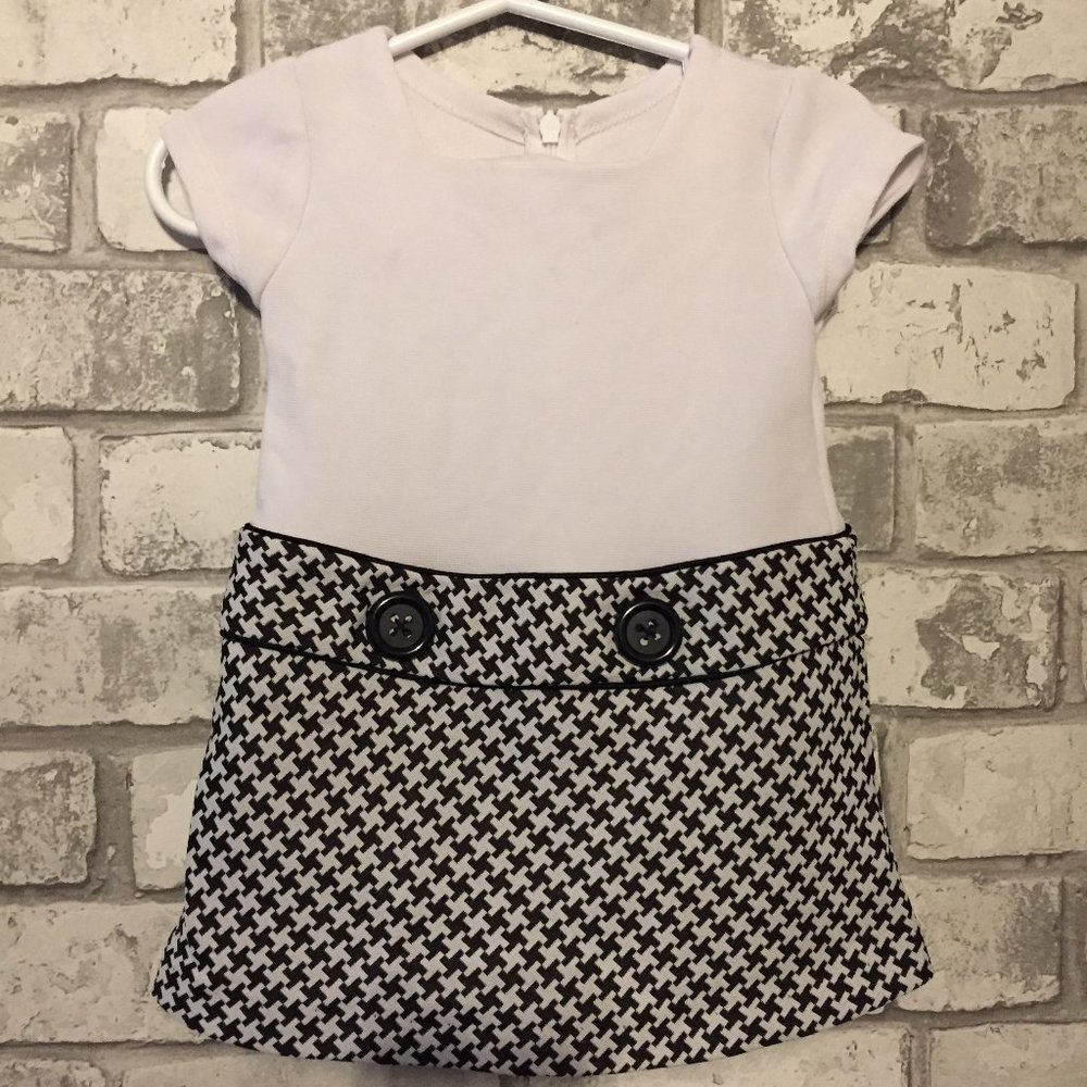 Iris & Ivy Houndstooth Dress Size 12 Months